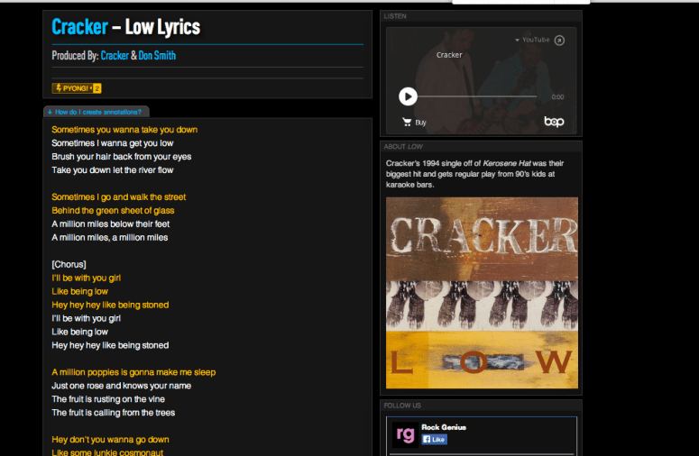 Exhibit 1 Cracker unlicensed annotated lyric site