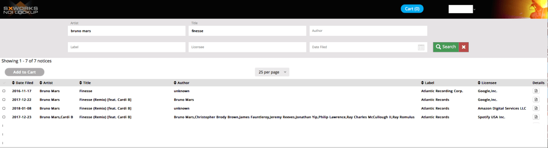 Bruno Mars Finesse SX Lookup